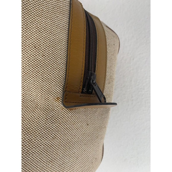 Philippe Salvet Bag Small Duffle Canvas Leather Vintage Made In France - Picture 4 of 10